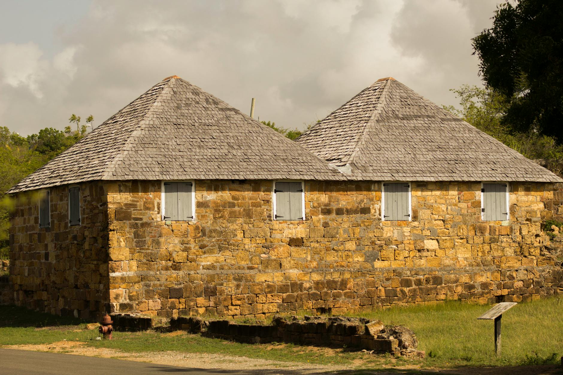 Restored slate roof on a historic estate home
